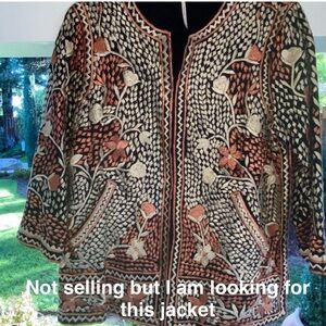 Looking for this Free People Embroidered Jacket